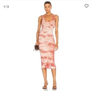 Enza Costa Tie-Dye Midi Dress